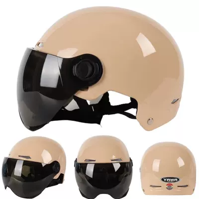 Summer Helmet Wholesale, Motorcycle Safety Supplies - new-beige-tea-short-lens