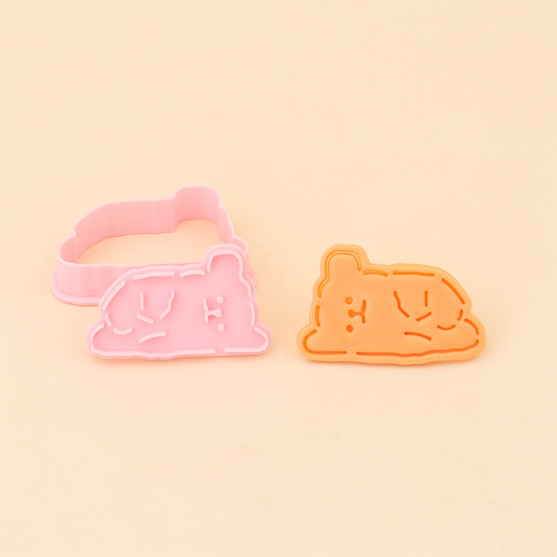 Molde para galletas con forma de cachorro y dibujo de línea, con patrón de dibujos animados en 3D, herramienta realista para hacer galletas de mantequilla DIY. image 23