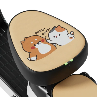 Electric car cushion Waterproof Sunscreen Emmayadi Battery Car - waterproof-sunscreen-poke-face-front-seat