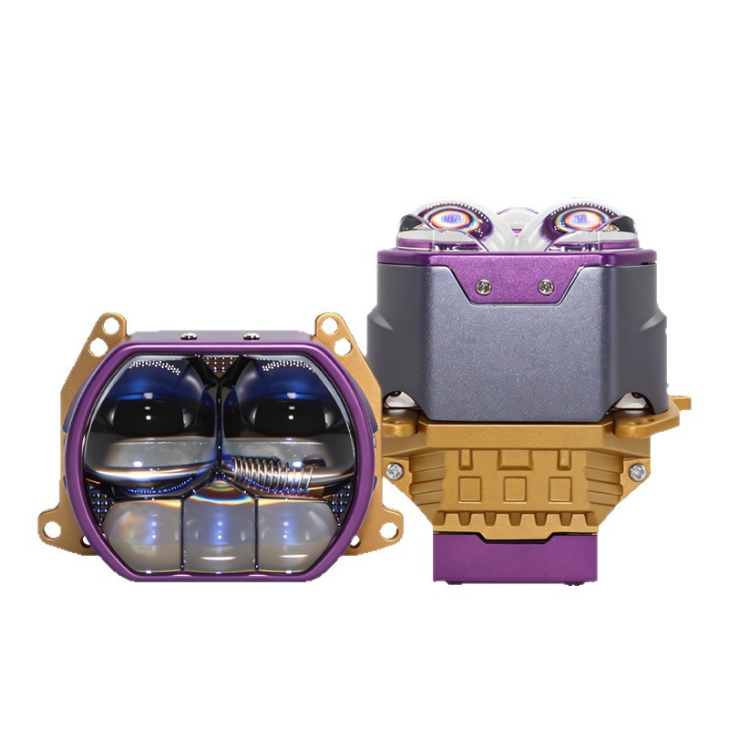 Actualización y modificación de la iluminación de los faros de los automóviles con lente láser LED de Doble luz de 3 pulgadas para OEM transfronterizos