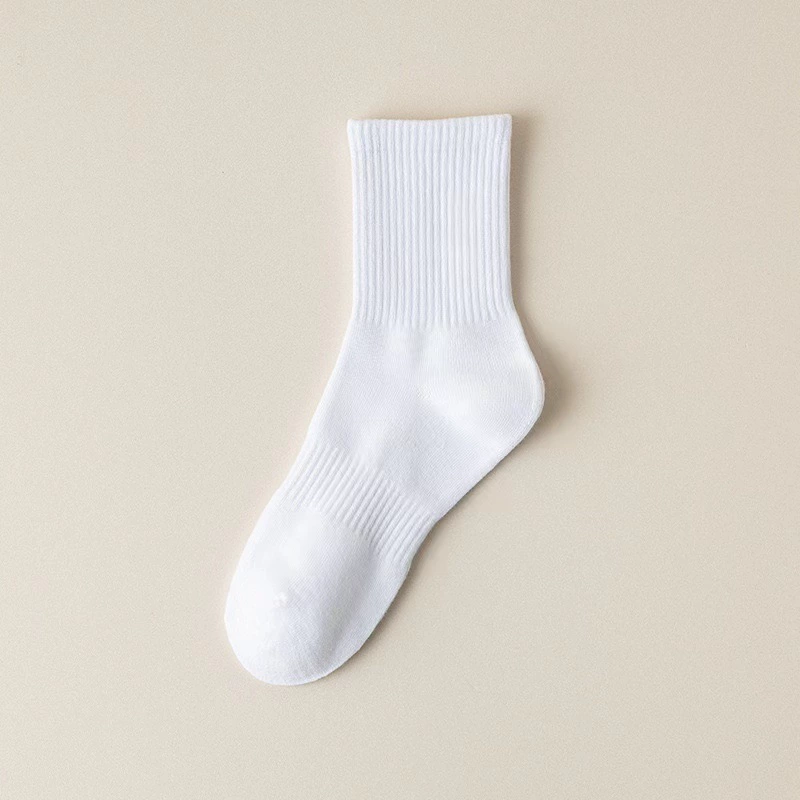 Thin summer knee socks for men and women, absorbs sweat and smell, mid-length