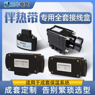 Electric Heating Tape Power Junction Box Explosion-Proof Three-Way Two-Way Junction Box Thermostat Constant Temperature Tail End Heating Tape Accessories