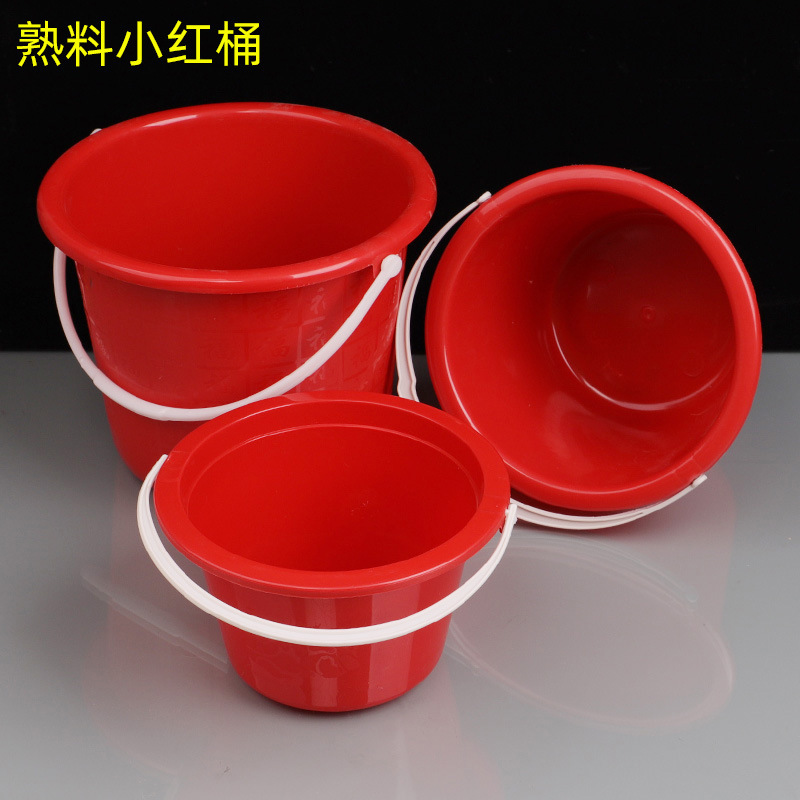 Plastic Small Bucket Portable Paint Plastic Small Paint Bucket Beach Bucket Fruit Bucket Small Household Portable Bucket Wholesale
