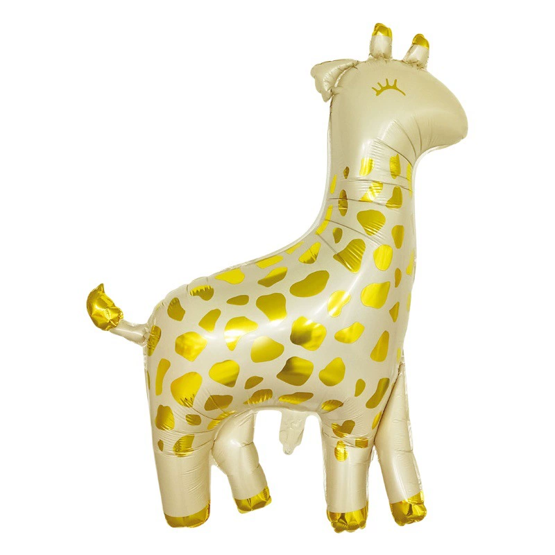 Интернет-красный мультфильм джунгли животные жираф мультфильм животных в форме алюминиевый пленка воздушный шар для детей день рождения украшения
