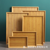 Khay tre, khay trà kiểu Nhật gỗ, khay đựng trà hình chữ nhật gia dụng, khay đựng bánh mì, hỗ trợ giao hàng một món