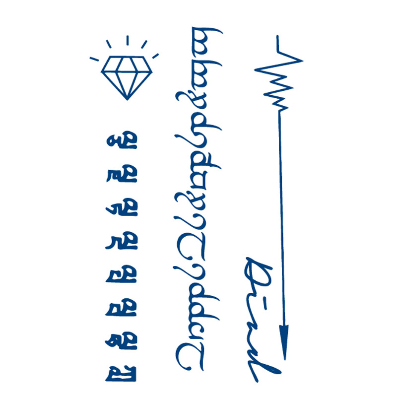 ジュースの紋章はネットの赤い紋章を貼って15日間の現物の卸売りの草本の植物の半永久の刺青のシールを持続します。