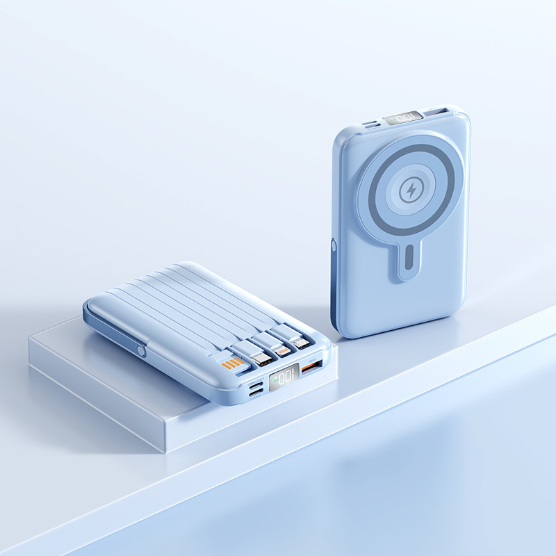 スターネブライスタンド付き磁気ワイヤレスパワーバンク PD20W 超高速充電充電式時計モバイル電源|undefined