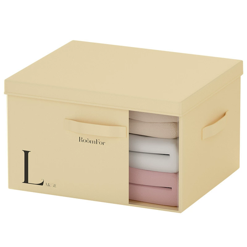 Storage box, cloth, foldable trousers
