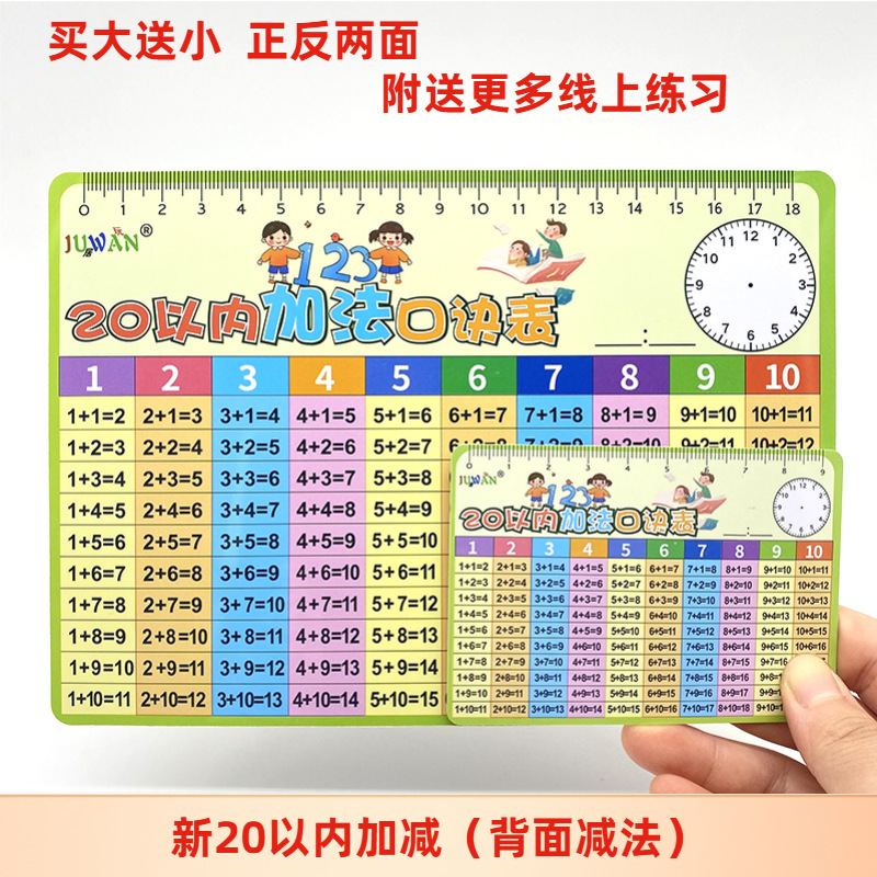 Add and subtract within the new 20 [buy big get small]]