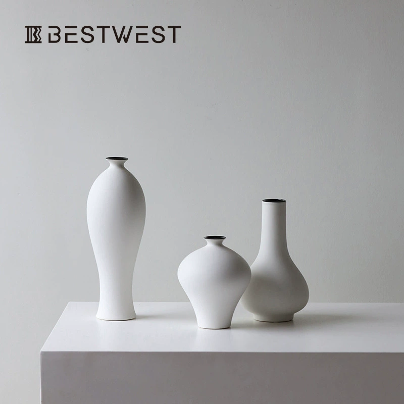 Bosi Home Новый китайский стиль керамическая ваза украшение гостиной цветочная композиция колба