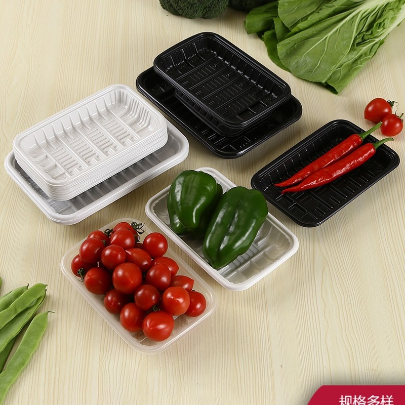 批发超市一次性生鲜托盘2013白色水果打包盒蔬菜托盘塑料长方形包|undefined