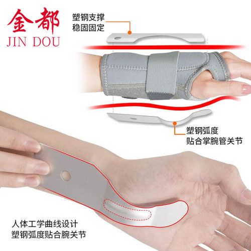 Wrist brace, sprained wrist cover, tendon sheath, sports joint rehabilitation fixator brace, fracture recovery protective cover for men and women