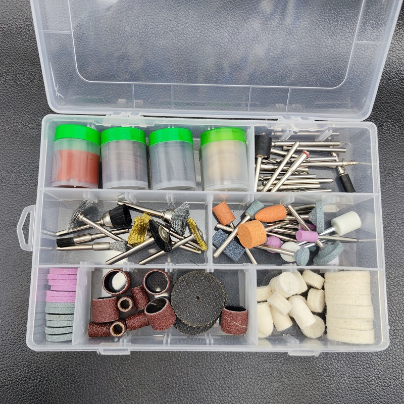 230件电磨配件盒装组套 电磨吊磨机配件组合打磨抛光切割厂家批发