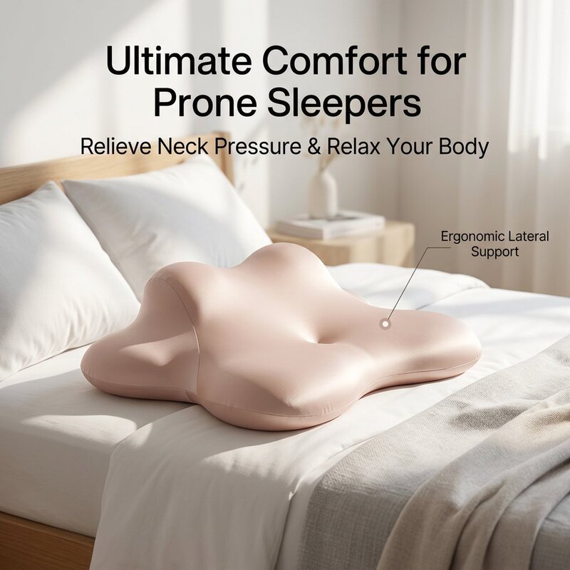 Leg Pillow for Sleeping on Bed, Belly Pillow, Bedside Reading Pillow, Lumbar Support Pillow, Sleeping Pad, Heated Tummy Sleeping Pillow, Waist Warmer, Mobile Phone Holder