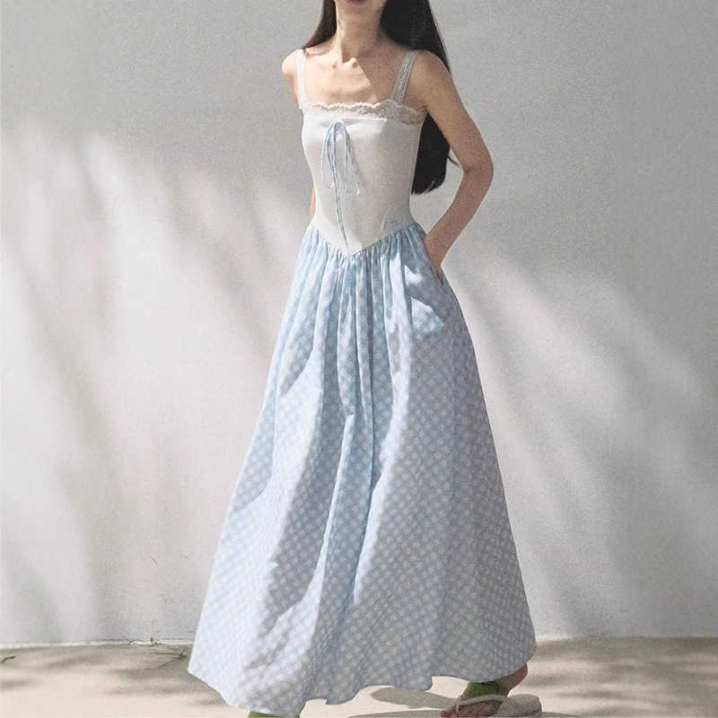 Oakmoo Basic* Flowing Authentic Tencel Linen Fake Two-Piece Slimming Look Suspender Dress Oakmoo Basic* Flowing Authentic Tencel Linen Fake Two-Piece Slimming Look Suspender Dress