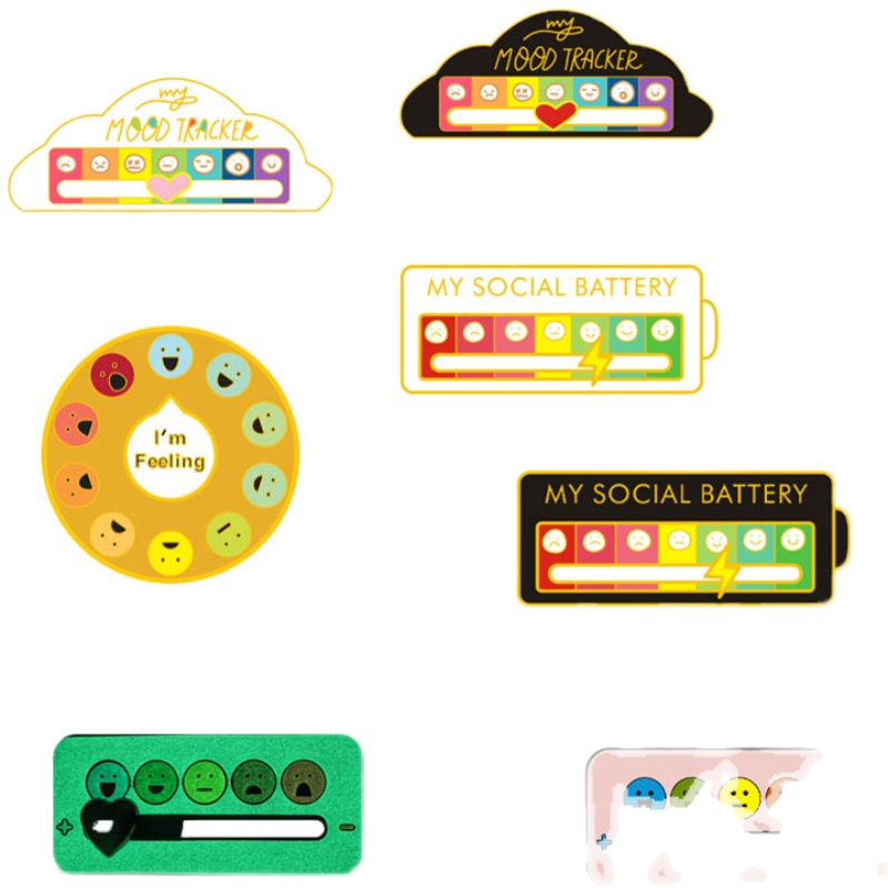 Cambio de humor de poder social broche insignia femenina nueva medalla creativa ropa bolsa decoraciones insignia de metal