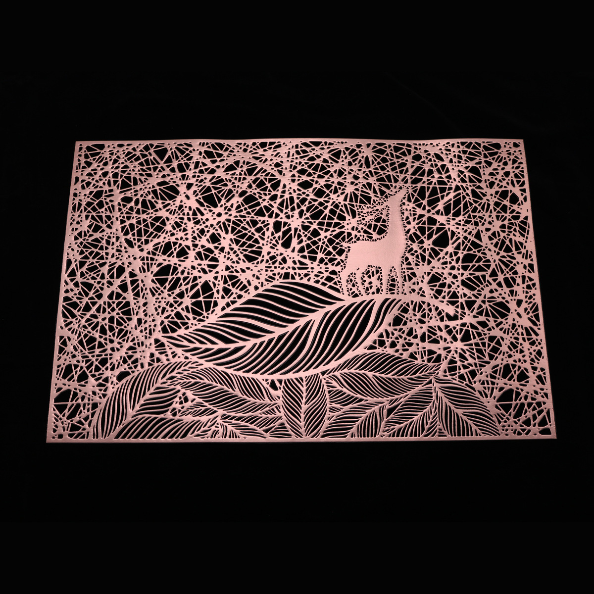 Paso en Venta caliente estilo simple mantel aislamiento occidental mantel nuevo oro PVC restaurante café estera decorativa al por mayor