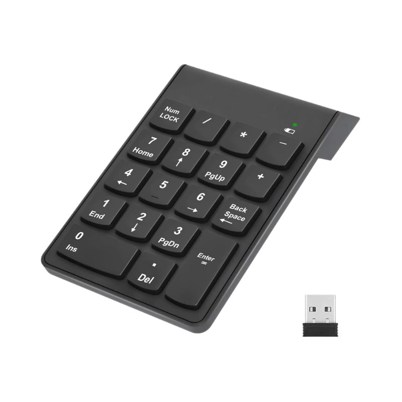 Wireless 2.4G numeric keypad built-in receiver asynchronous chocolate factory custom numeric keypad