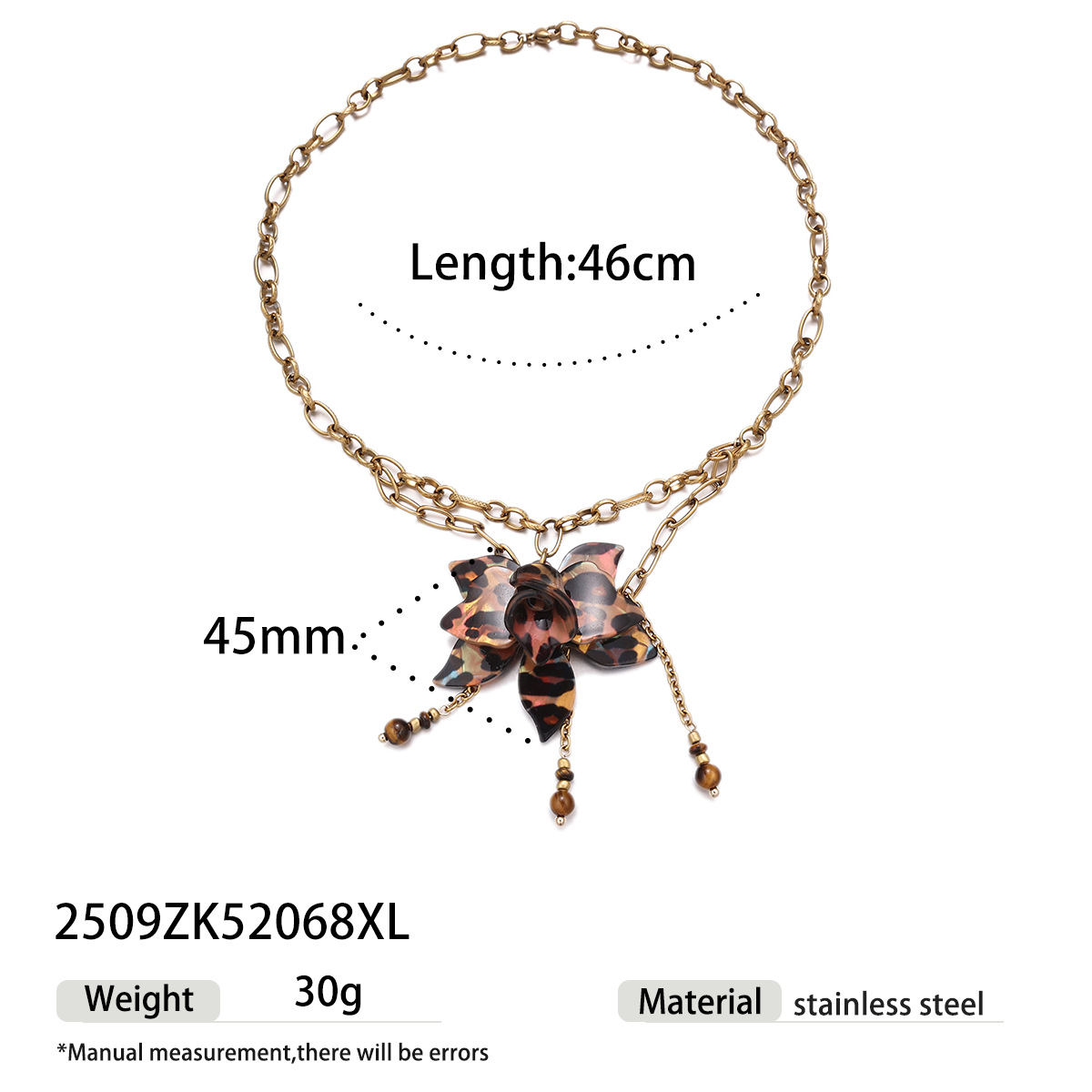 TENA Europa y América collar de acero inoxidable mujer no decoloración flores acrílicas collar de joyas set venta caliente