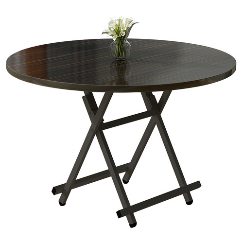 Factory Direct Sale One-Time Delivery Round Simple Foldable Tabletop Table Children Outdoor Dining Table