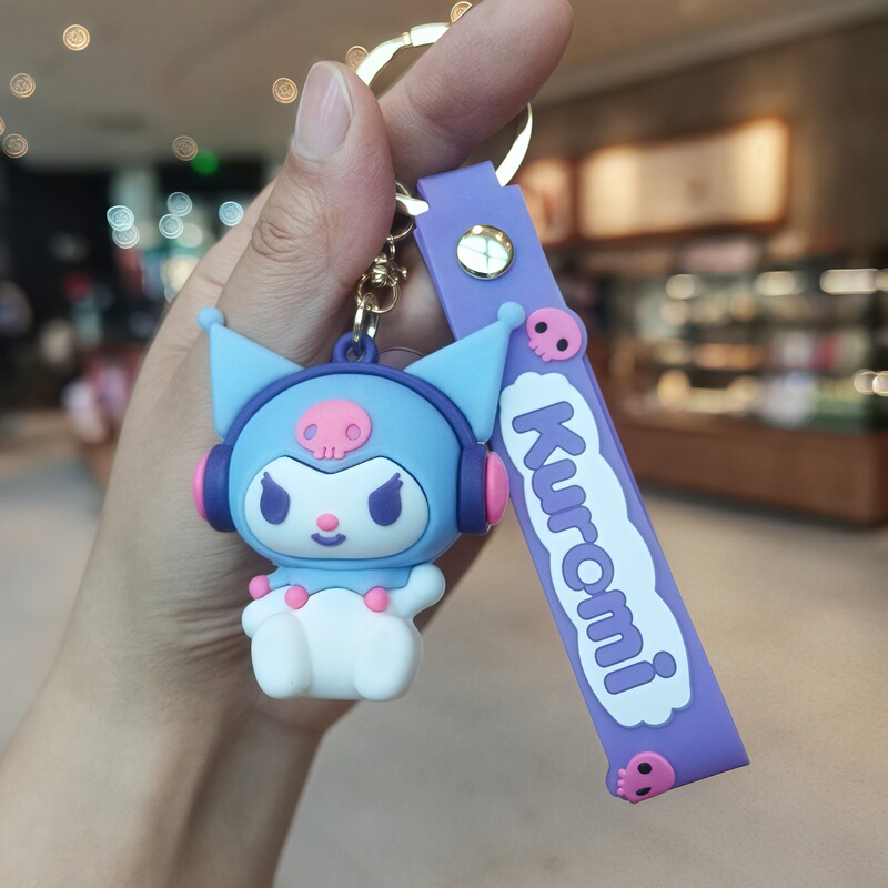 クリエイティブ漫画女装クロミキーホルダーかわいいカップルスクールバッグ車のキーチェーンアクセサリーブラインドボックス小さなギフト|undefined