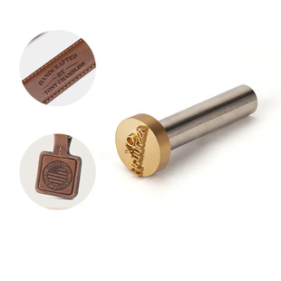 Factory Direct Cnc Engraving Hot Stamping Copper Mold Logo Branding Leather Movable Type English Mold Branding Hammering Stick Cold