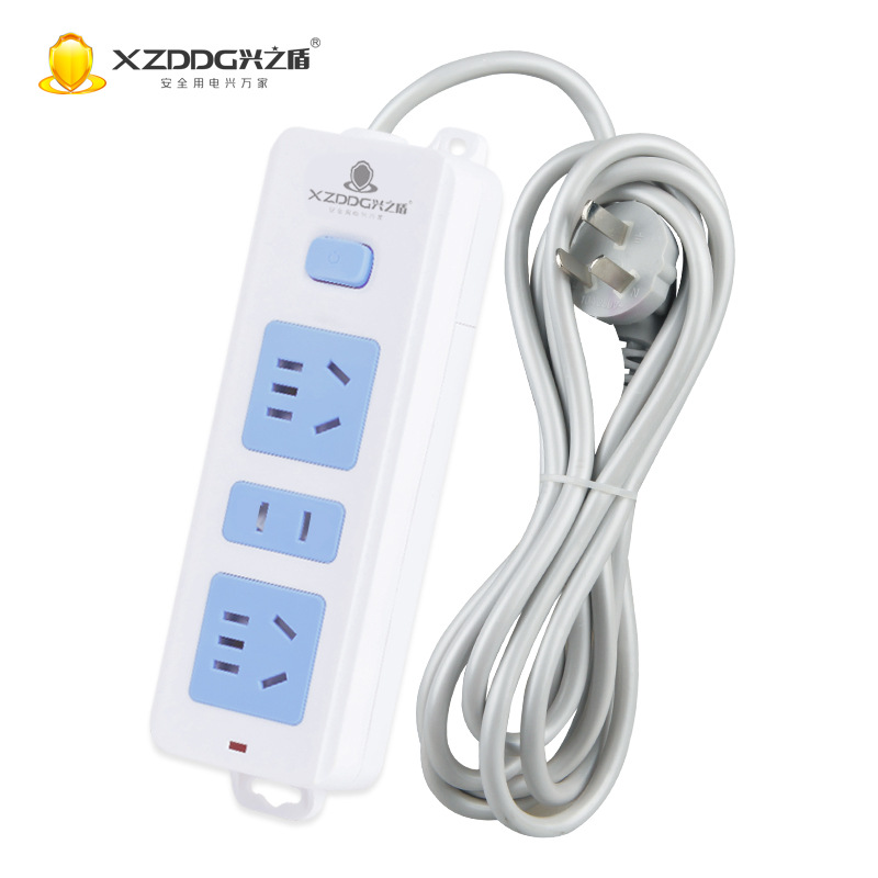 厂家批发 家用办公插座插线板 三位12孔带线插座插排纯铜接线