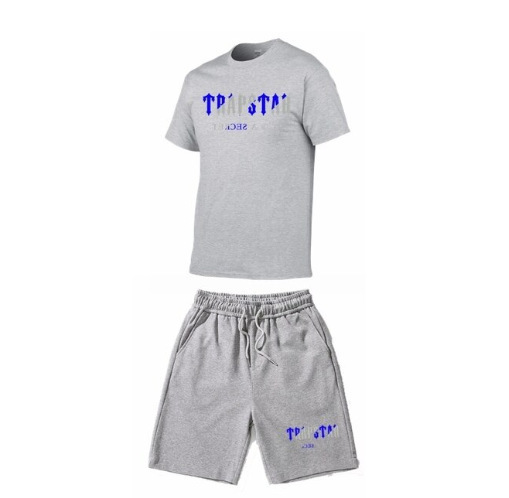 Camiseta de manga corta de algodón para hombres de verano de comercio exterior ins marca de moda camiseta suelta para hombres de todo fósforo Top deportivo