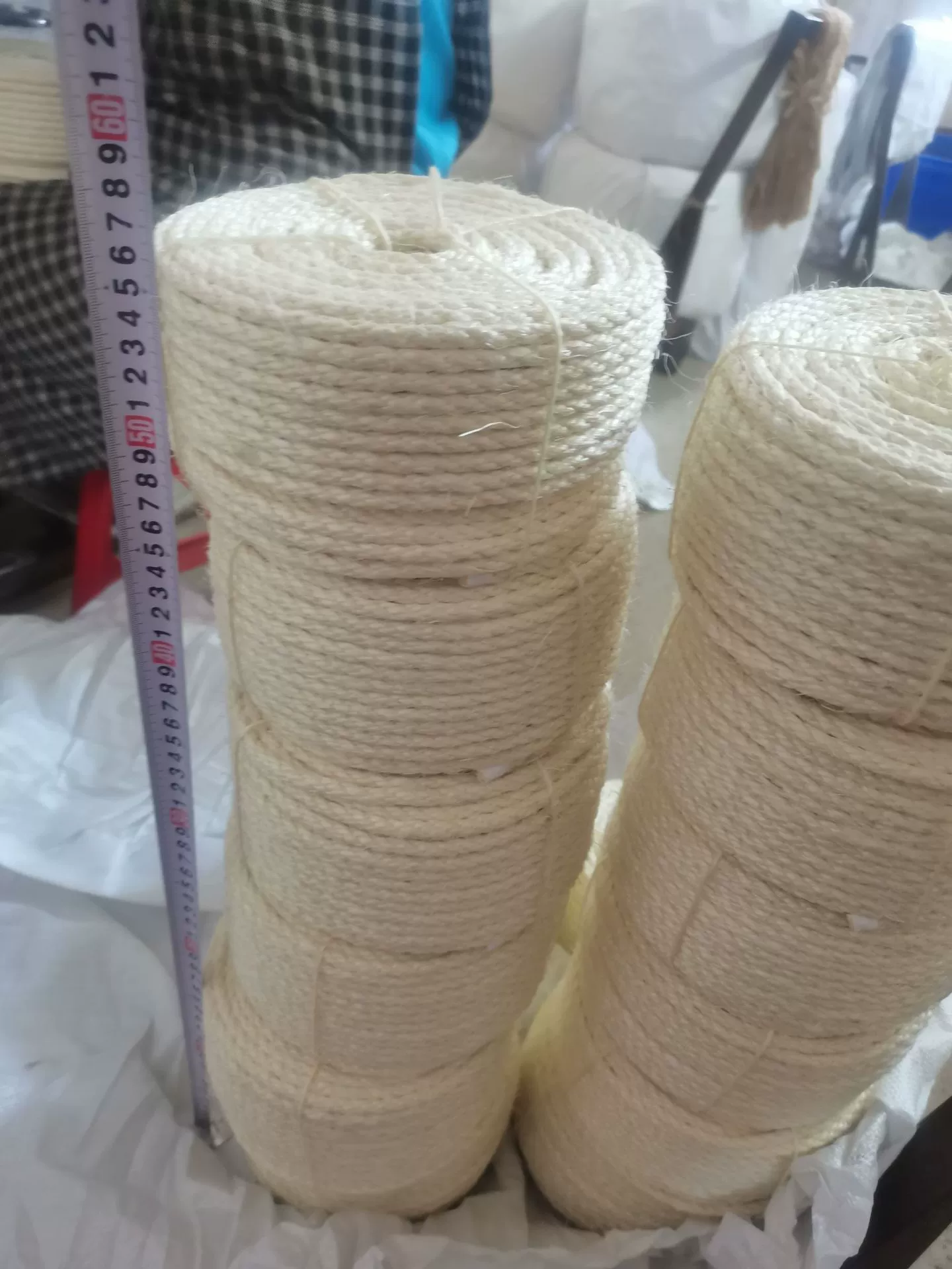 Прямые поставки с фабрики, первичный цвет, отбеленная сизаль веревка для домашних животных 3 мм-30 мм