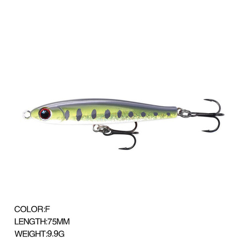 Lure fishing bait sinking pencil fake lure 75mm/9.9g full swimming layer snipefish blackfish 9024