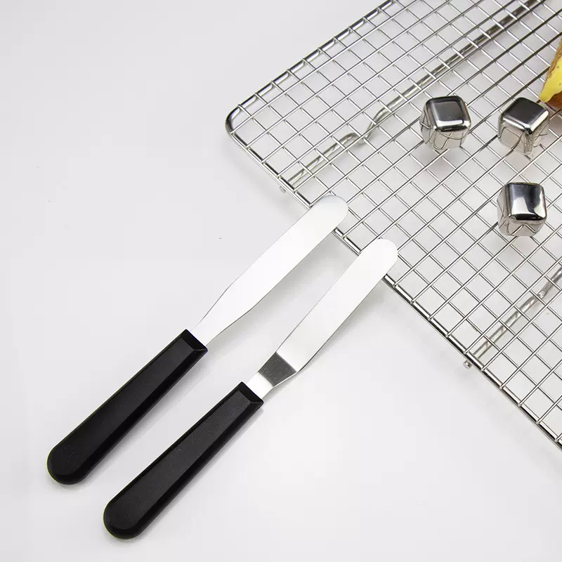 跨境热卖不锈钢蛋糕抹刀奶油抹平刀面包抹酱刀黄油刀4寸烘焙刮刀