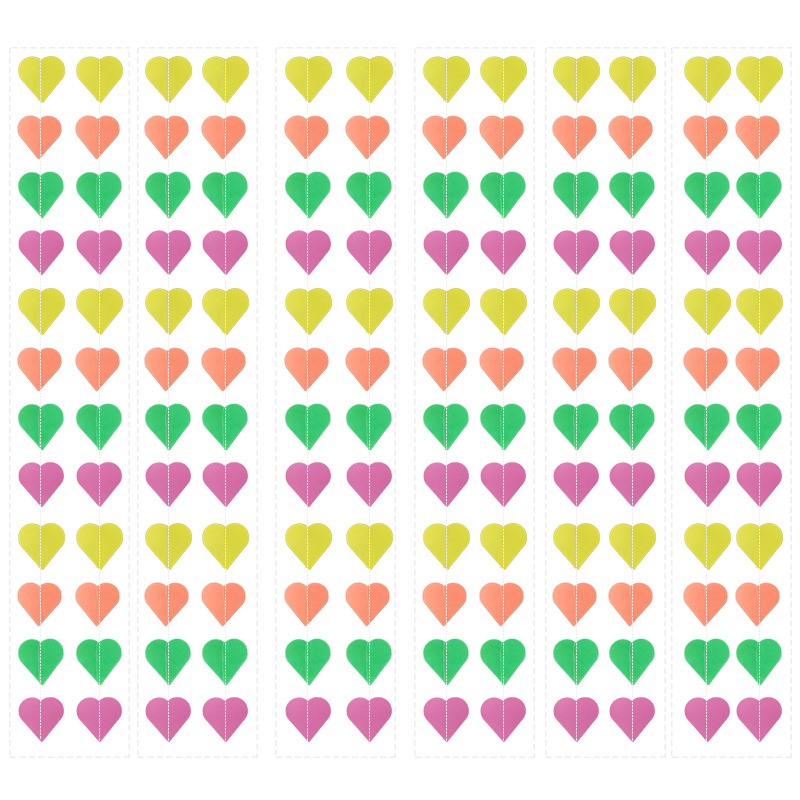 레몬 옐로우 + 오렌지 + 앵무새 그린 + 로즈 레드