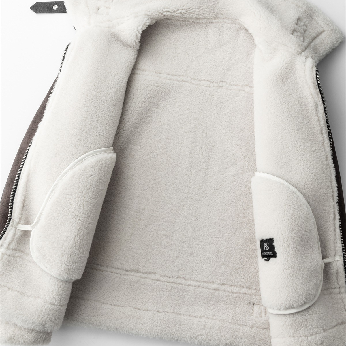 Men’s Genuine Sheepskin & PU Leather Biker Jacket – Short Bomber Style, Retro Collar, Slim Fit (M-4XL)_voghion.com