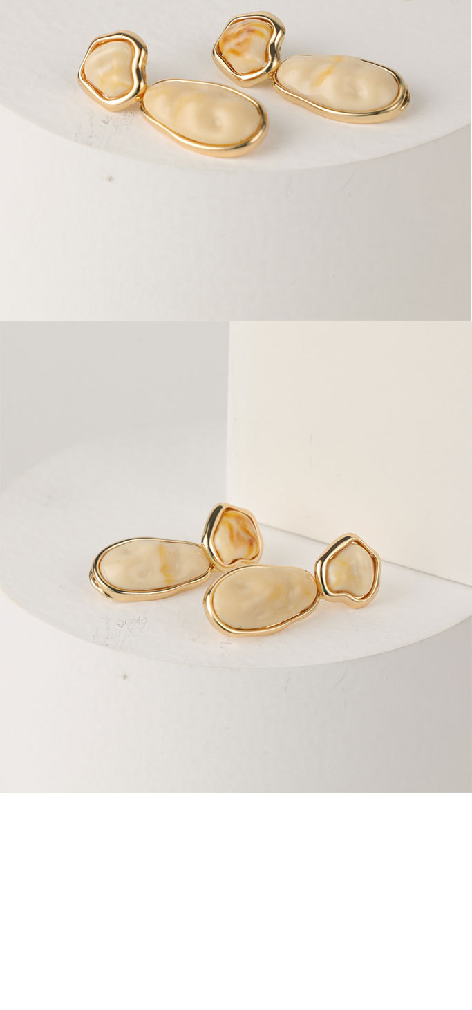 Fashion Geometric Copper Earrings Zircon Copper Earrings