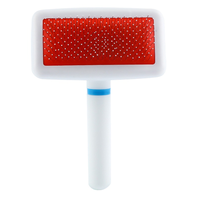 PET peine Acero inoxidable aguja peine blanco airbag peine perro cepillo de pelo mascota belleza peine suministros ventas directas de la fábrica