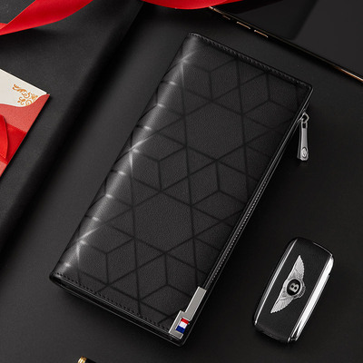 英皇保罗钱包男长款头层牛皮手拿包时尚百搭商务大容量多功能卡包