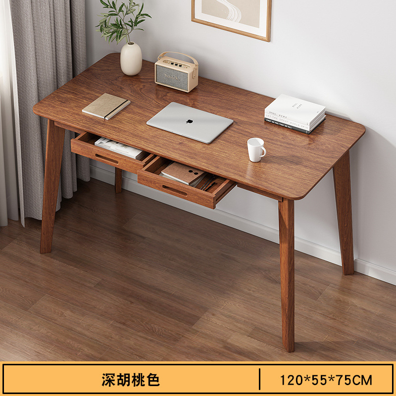 Escritorio de oficina hogar simple madera maciza pierna pequeña mesa banco de trabajo dormitorio estudiante estudio escritorio de la computadora de escritorio