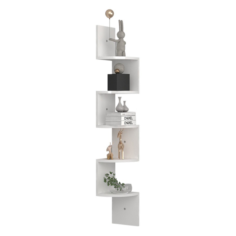 Simple Wall Shelf Bookshelf Multi-layer Wall Storage Rack Creative Wall Hanging Decorative Bedroom Living Room Partition Rack