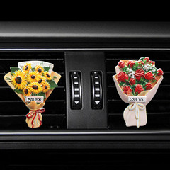 Car air vent decoration creative INS bouquet perfume incense long-lasting light fragrance car accessories ornament for women