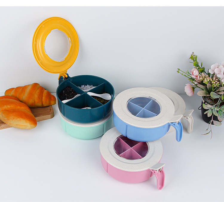 Scatola per condimento in paglia di grano Scatola per condimento per cucina domestica Scatola per condimento Zucchero Msg Sale Scatola per la conservazione dello zucchero_voghion.com