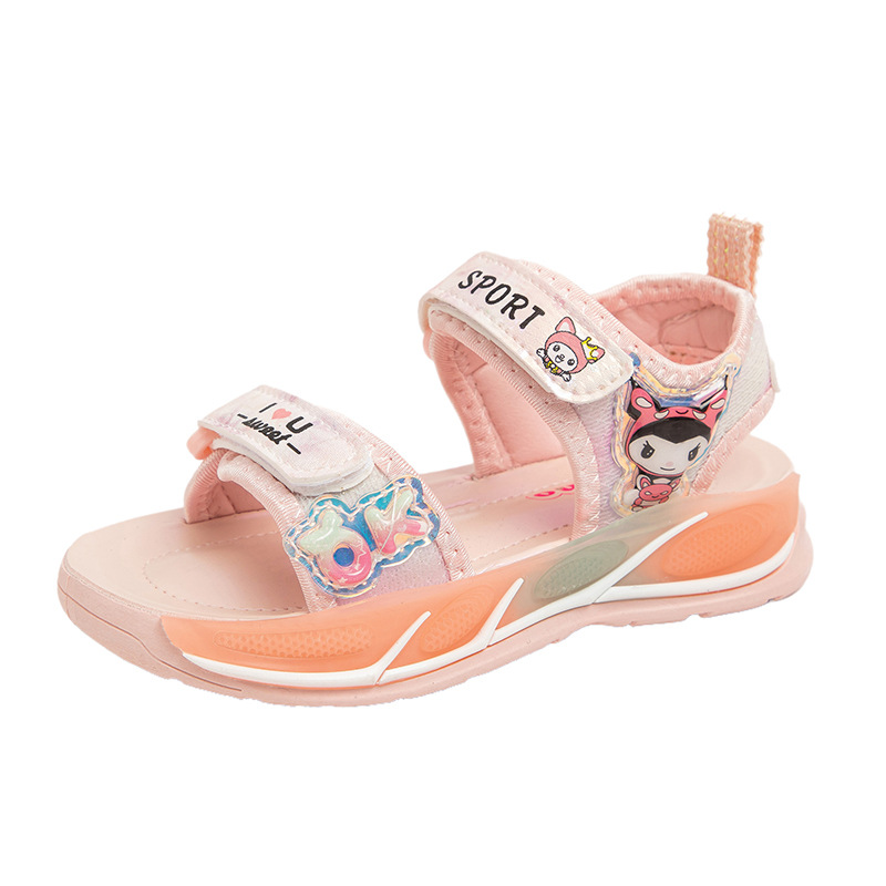 Sandalias de Playa Infantiles para Niñas de Cuero Artificial para Playa y Al Aire Libre image 5