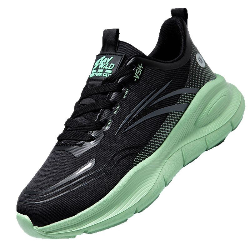 Zapatos deportivos casuales estilo pareja suela gruesa antideslizante verano nuevo estilo malla transpirable amortiguador ultraligero suela suave zapatos para correr zapatos para hombres