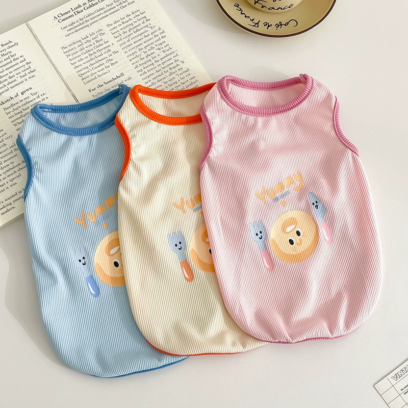 Мягкий весенне-летний жилет для домашних животных, дышащий жилет для кошек, бишон фризе, корги, французский бульдог, летняя одежда для маленьких и средних собак