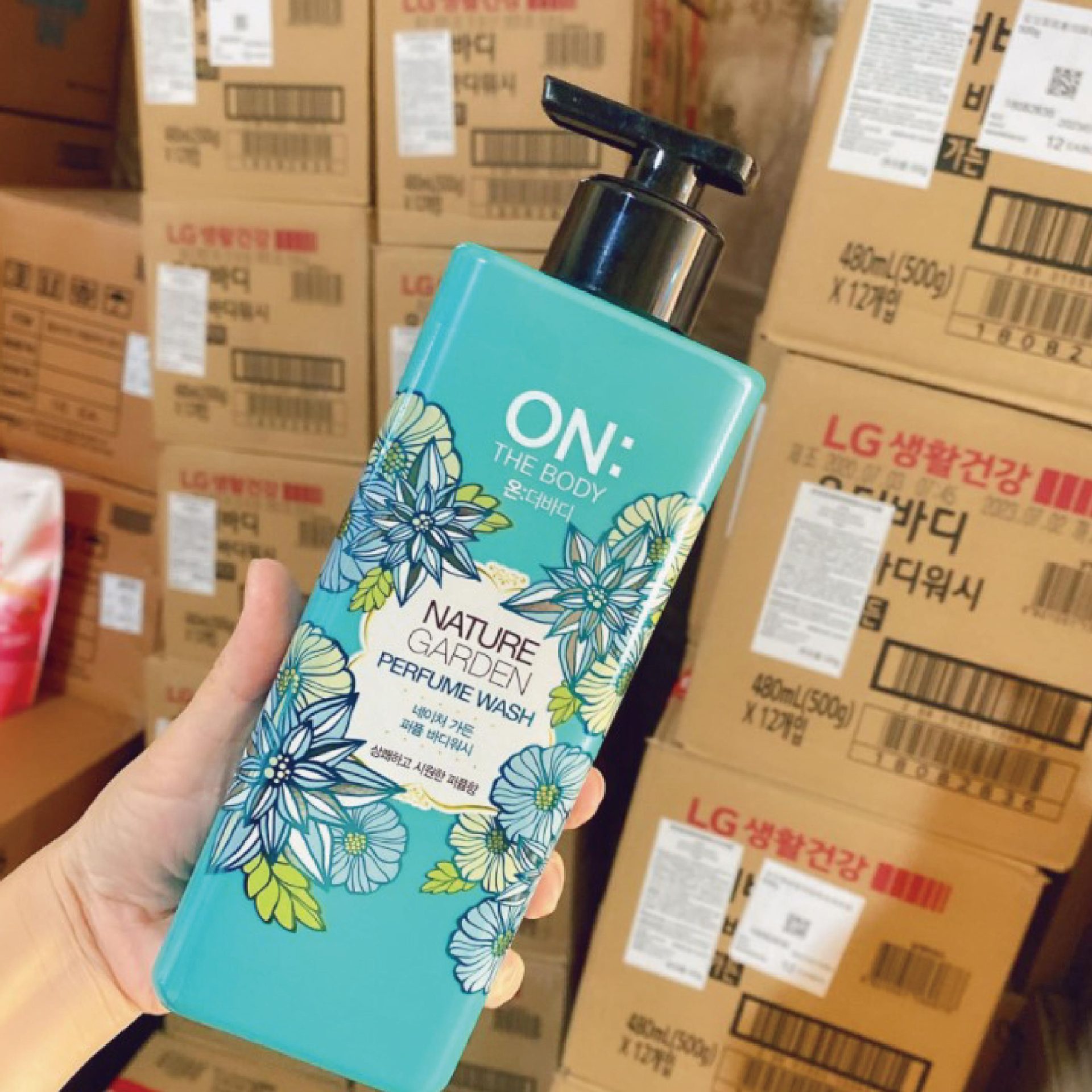 South Korea imported LG Anbaodi perfume beauty shower gel 500g sweet love happy breeze fresh pastoral