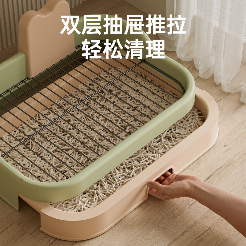 铁网狗厕所中型小型犬定点排便神器小狗防踩屎盆宠物砂盆狗狗专用|undefined