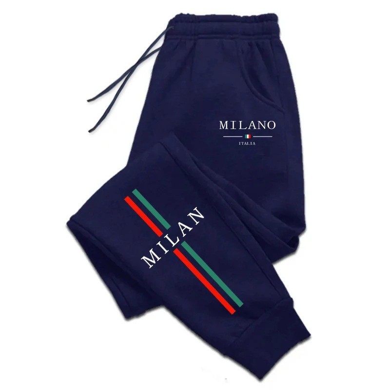 Men's Printed Jogger Pants Casual Sweatpants with Fleece Lining All-Season Comfortable Streetwear Lounge Pants_viptrois.com