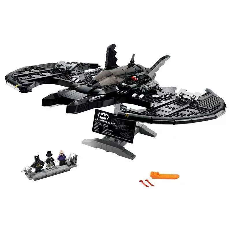 Кросс-бордер совместим с LEGO 76161 супергеройская серия 1989 Батвинг истребитель собранная модель строительного блока