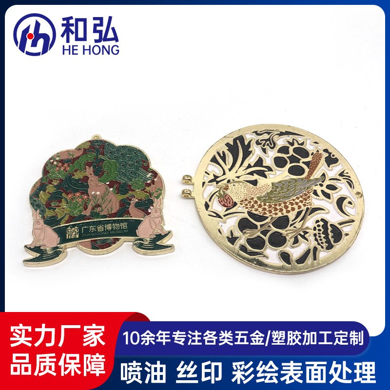 奖牌 徽章 UV彩绘打印滴油 胶 浮雕光油喷油烤漆表面处理加工