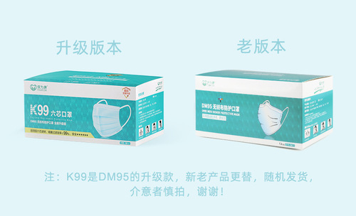 Disposable independent packaging Baoweikang K99 disposable dustproof industrial dust children