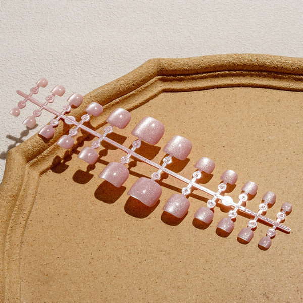 Short nail stickers for toes